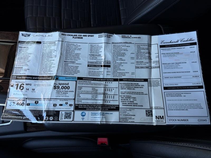 Cadillac Escalade ESV Sport Platinum AWD 2023