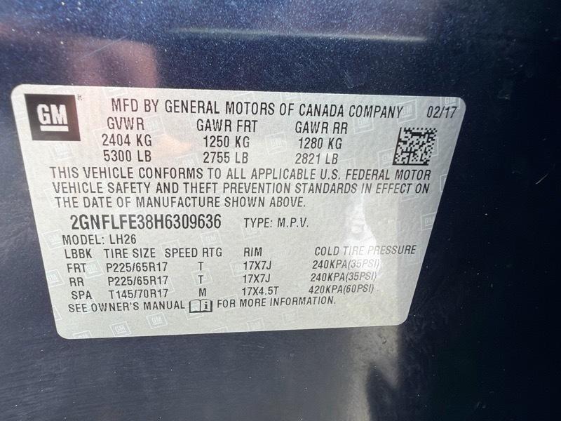 Chevrolet Equinox LT AWD 2017