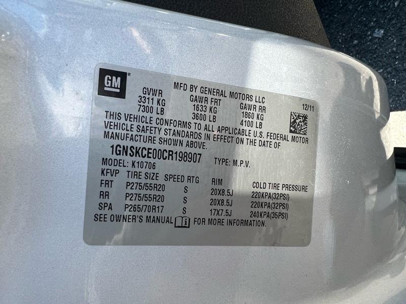 Chevrolet Tahoe LTZ 4WD 2012