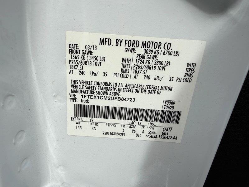 Ford F-150 Supercab 145" STX 2013