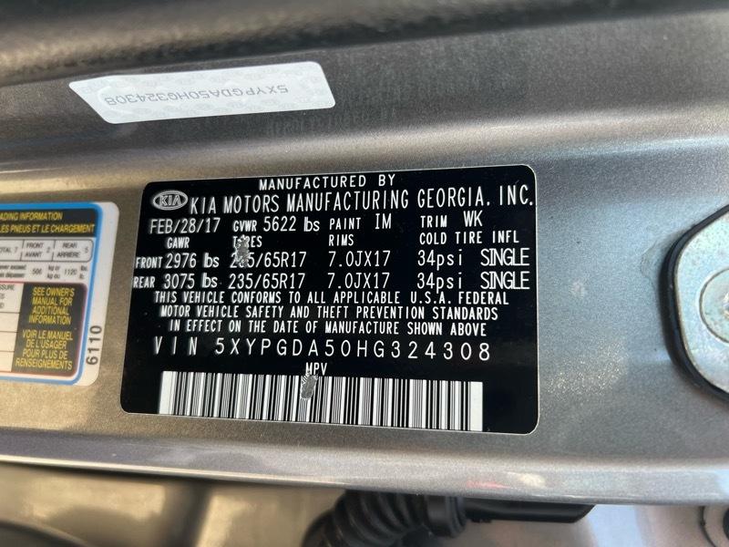 Kia Sorento LX V6 AWD 2017