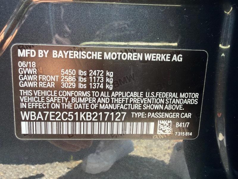 BMW 7-Series 740i 2019