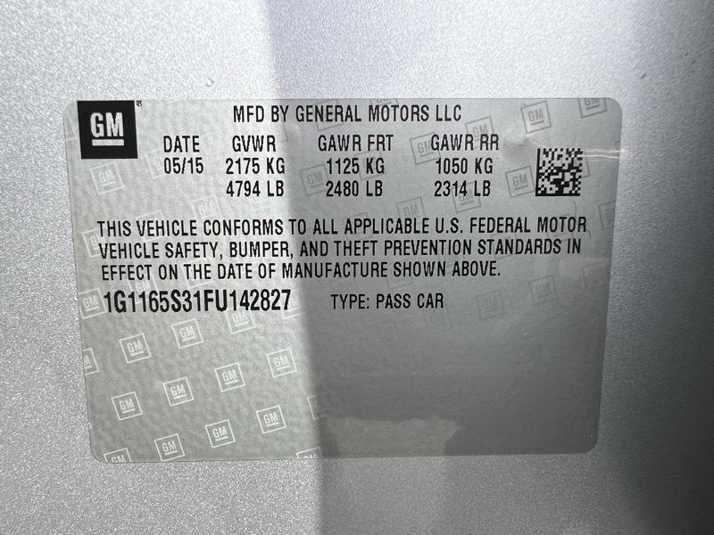 Chevrolet Impala 2LZ 2015