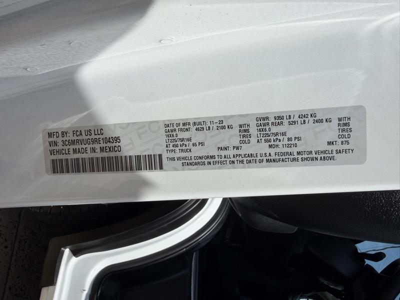RAM Promaster 3500 High Roof Window Van 2024