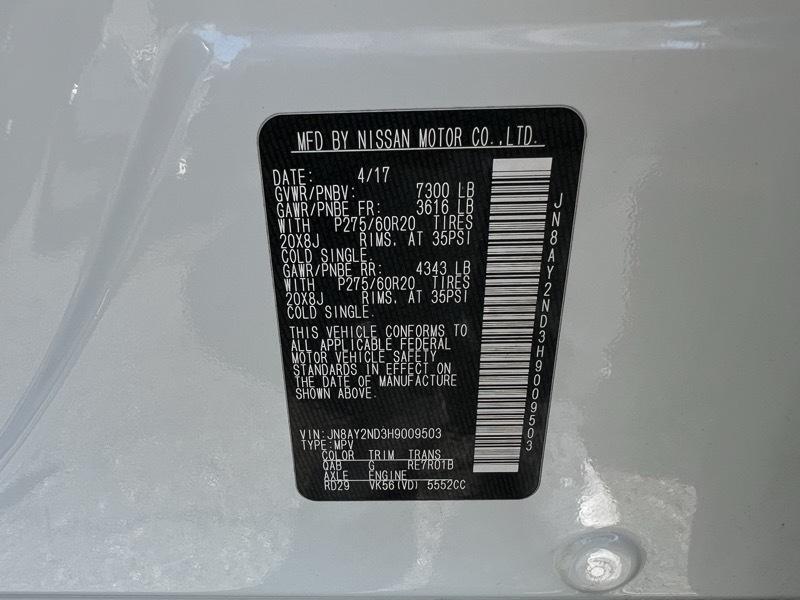 Nissan Armada Platinum 2WD 2017