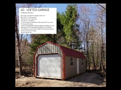 2025 Premier Portable Buildings Lofted Garage  2025 Premier Portable Buildings Lofted Garage