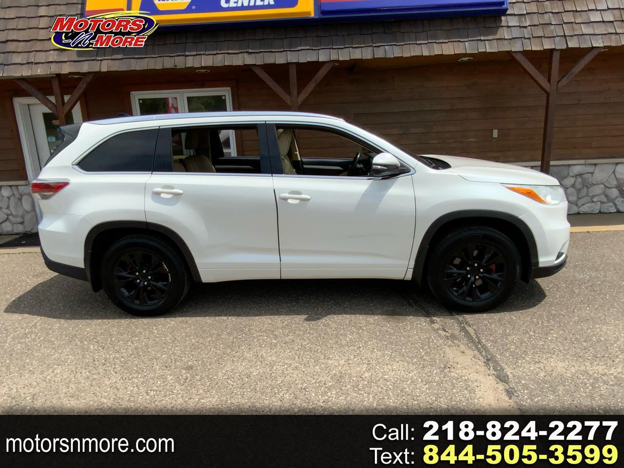 Toyota Highlander XLE AWD V6 2014