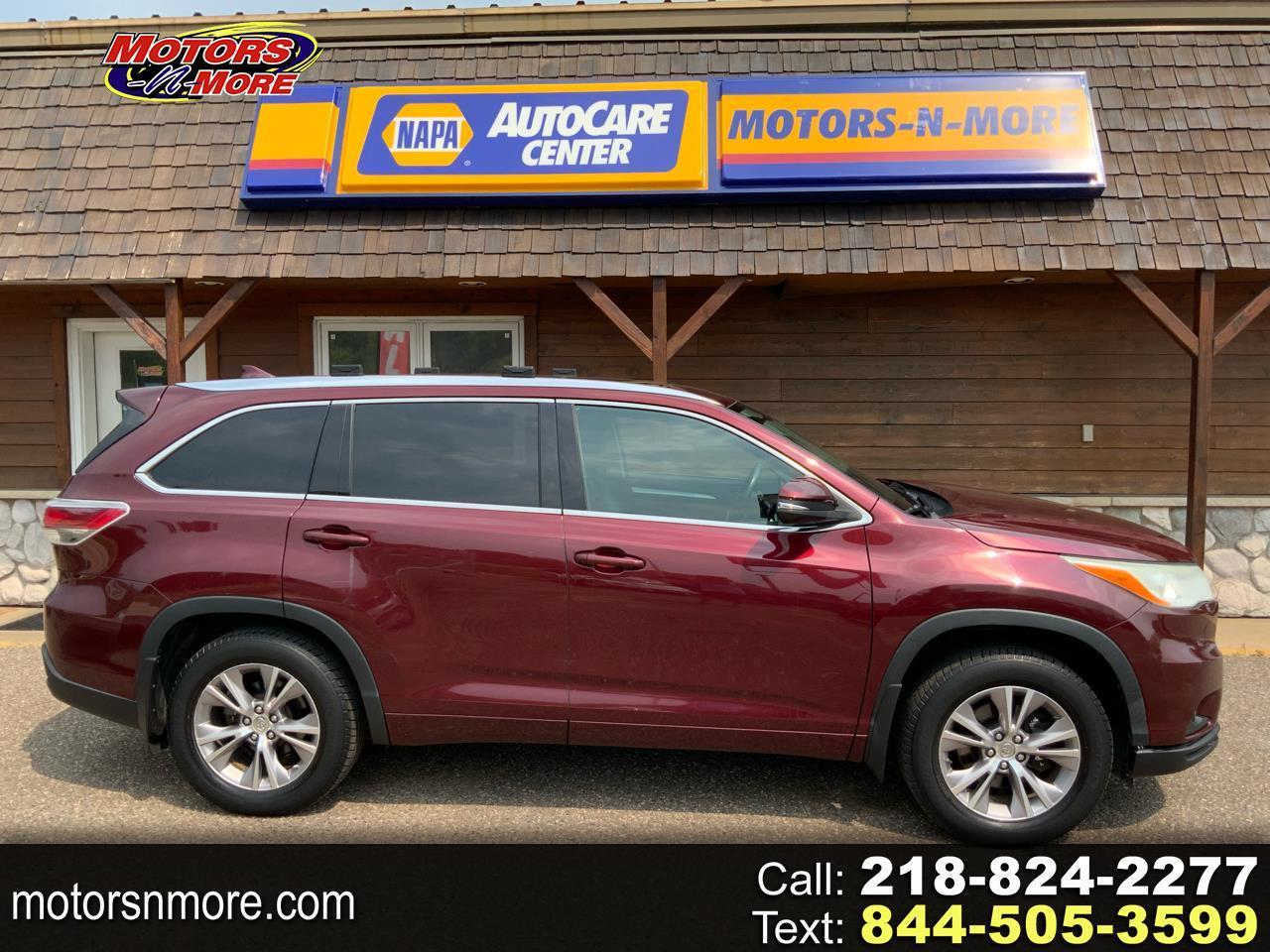  2014 Toyota Highlander XLE AWD   