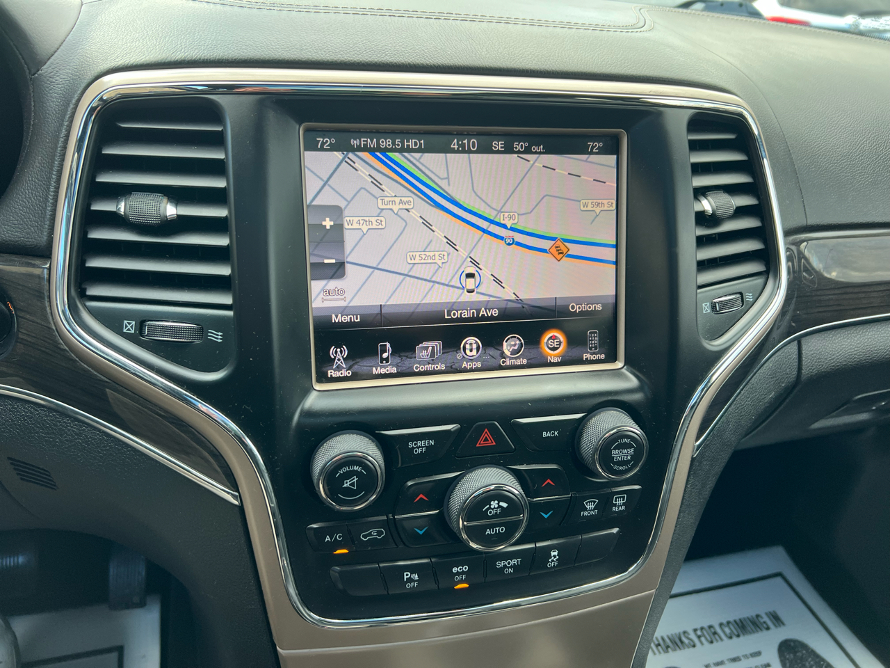 Jeep Grand Cherokee 4WD 4dr Overland 2016 Jeep Grand Cherokee 4WD 4dr Overland 2016