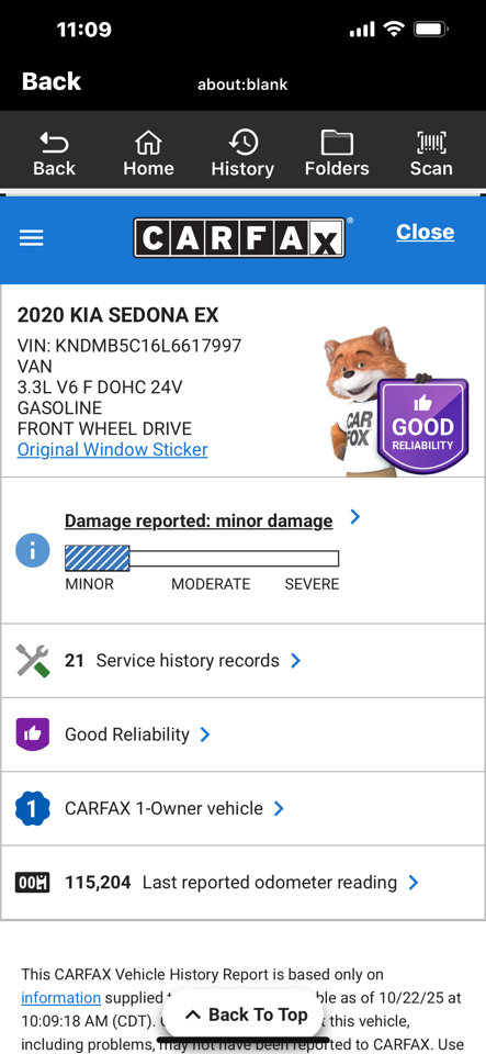 Kia Sedona EX FWD 2020 Kia Sedona EX FWD 2020