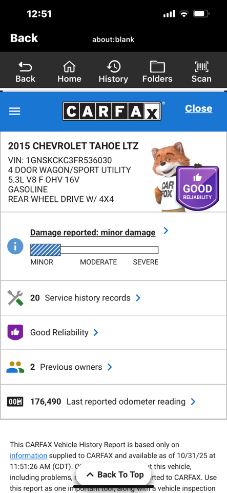 Chevrolet Tahoe 4WD 4dr LTZ 2015 Chevrolet Tahoe 4WD 4dr LTZ 2015