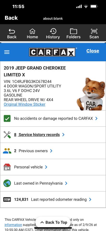 Jeep Grand Cherokee Limited X 4x4 2019