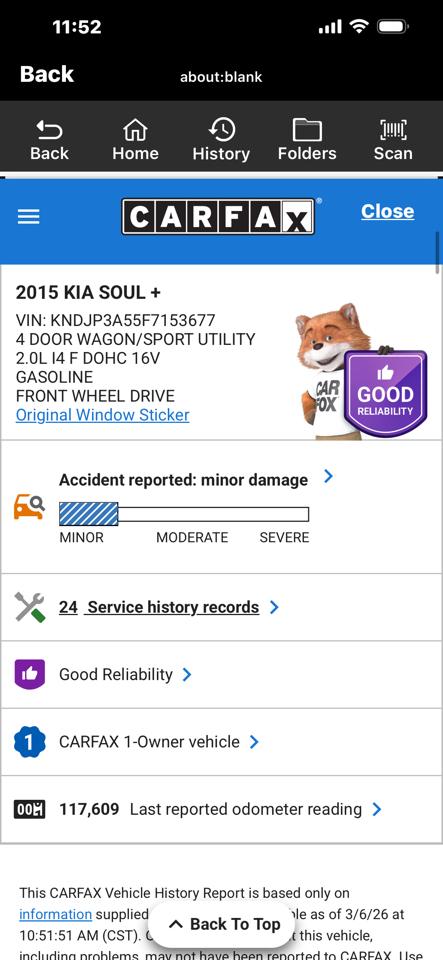 Kia Soul 5dr Wgn Auto + 2015