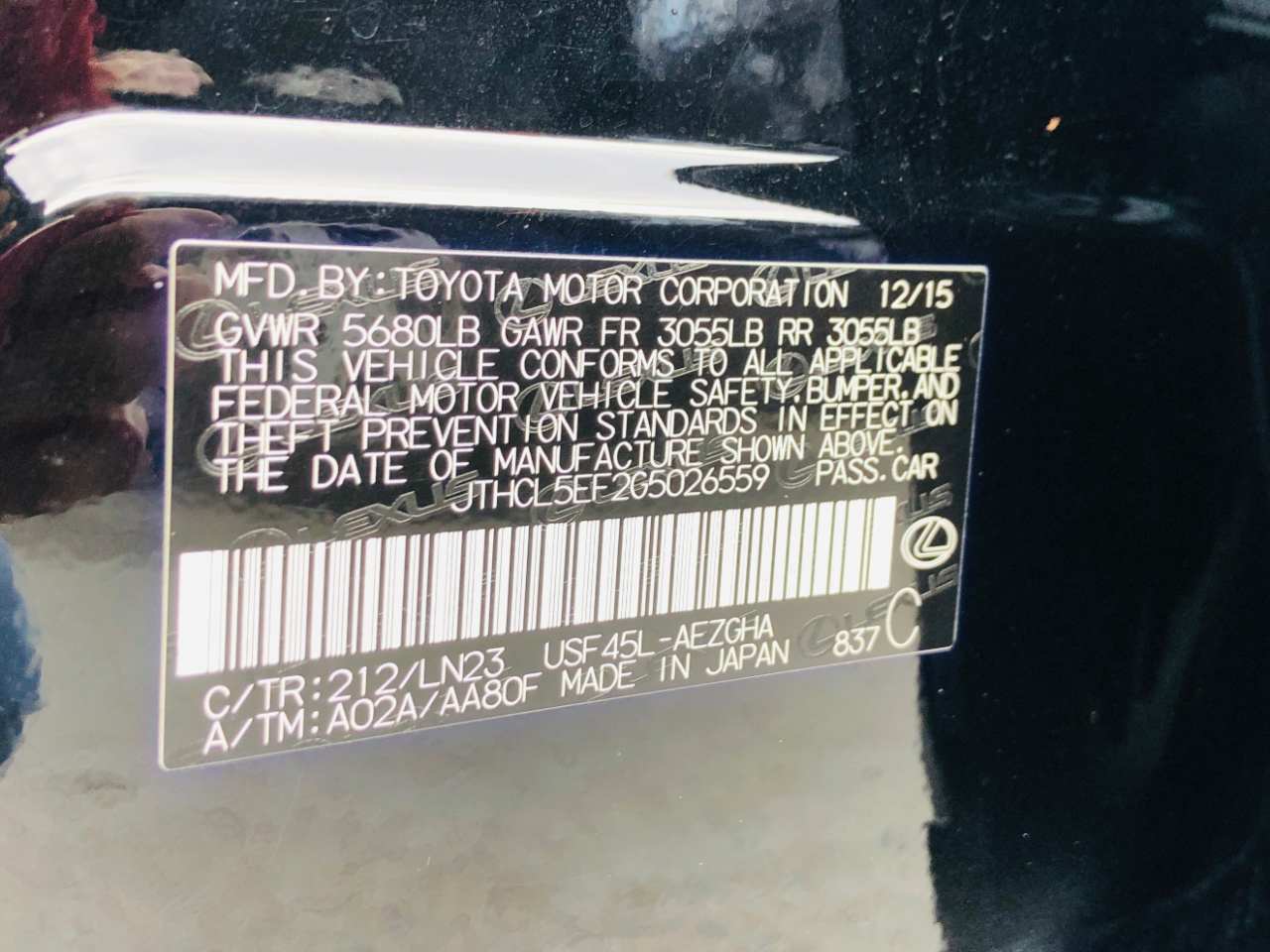 Lexus LS 460 4dr Sdn AWD 2016