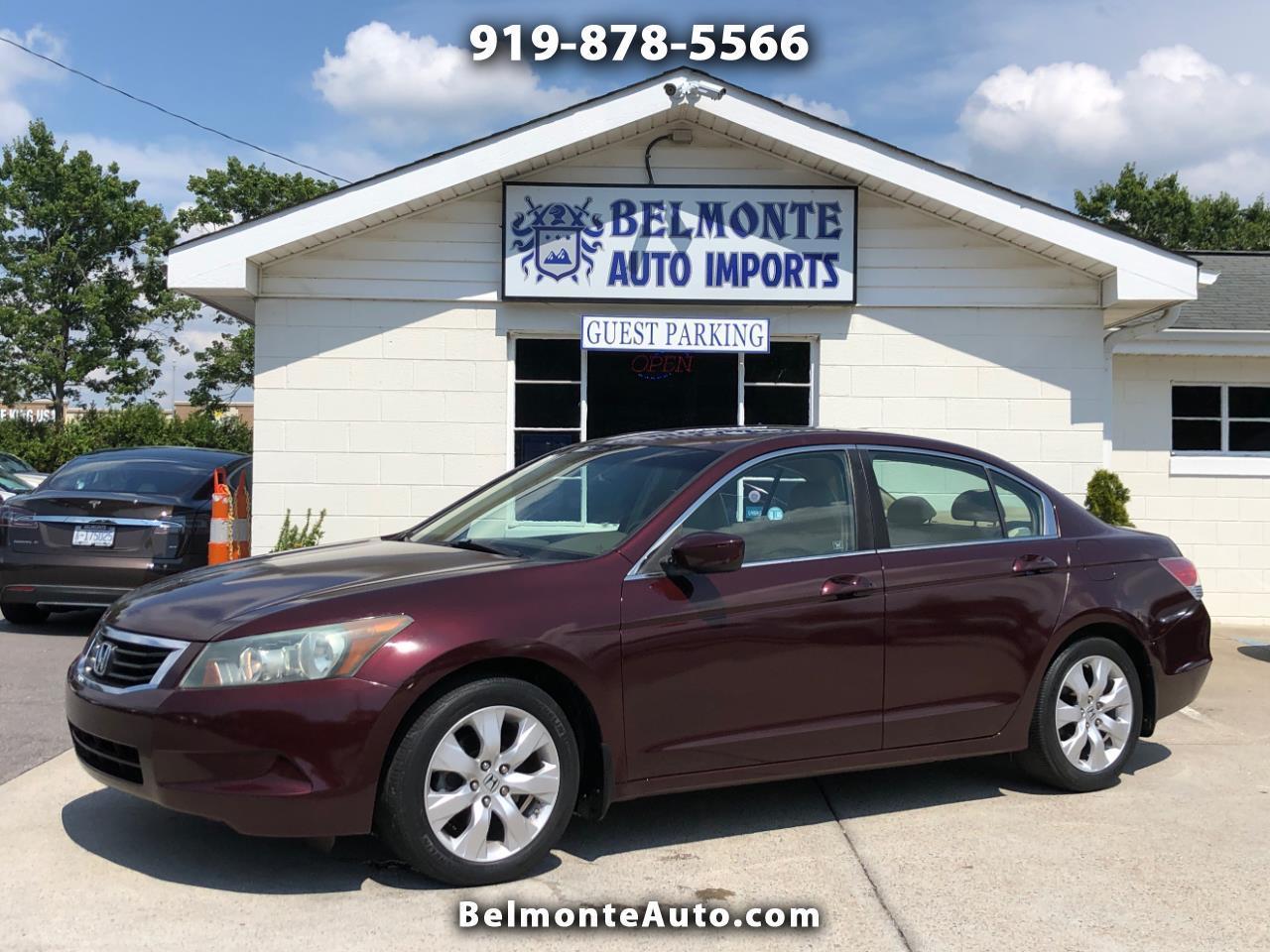 Red (Burgundy) 2008 Honda Accord Sedan Front-Wheel Drive Automatic