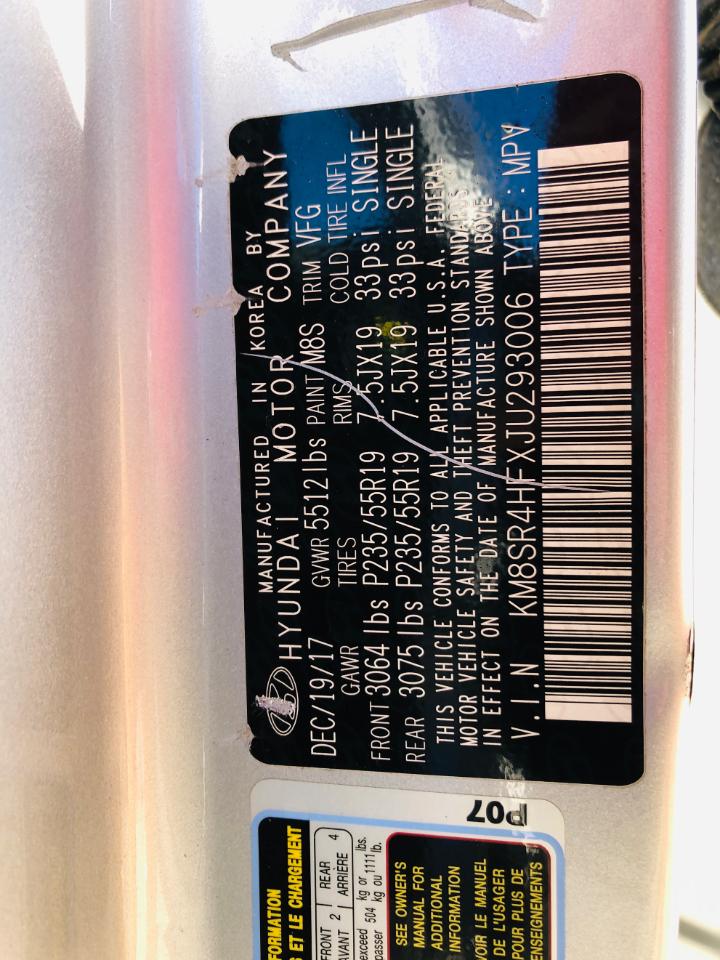 Hyundai Santa Fe Limited Ultimate 3.3L Auto 2018