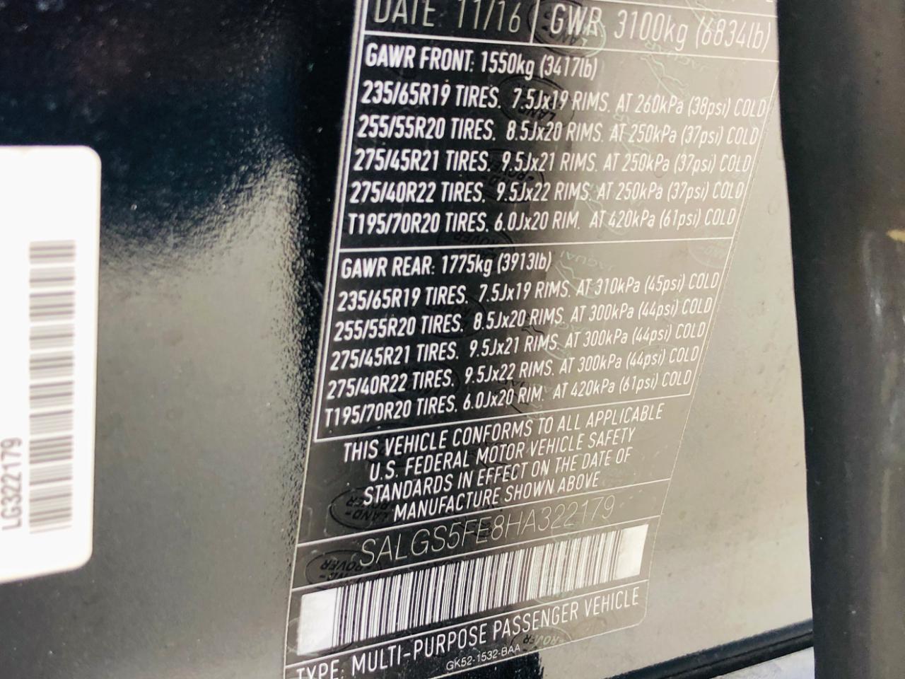 Land Rover Range Rover V8 Supercharged LWB 2017