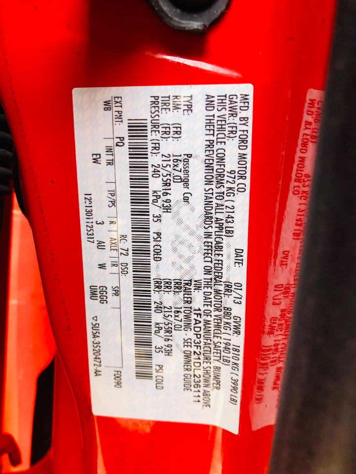 Ford Focus 4dr Sdn SE 2013