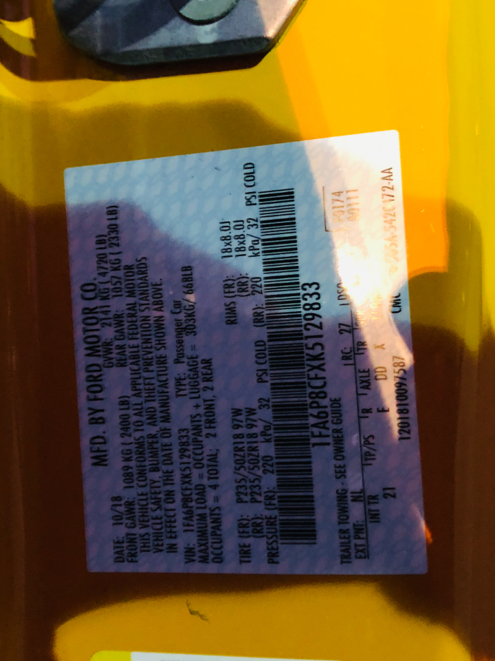 Ford Mustang GT Fastback 2019