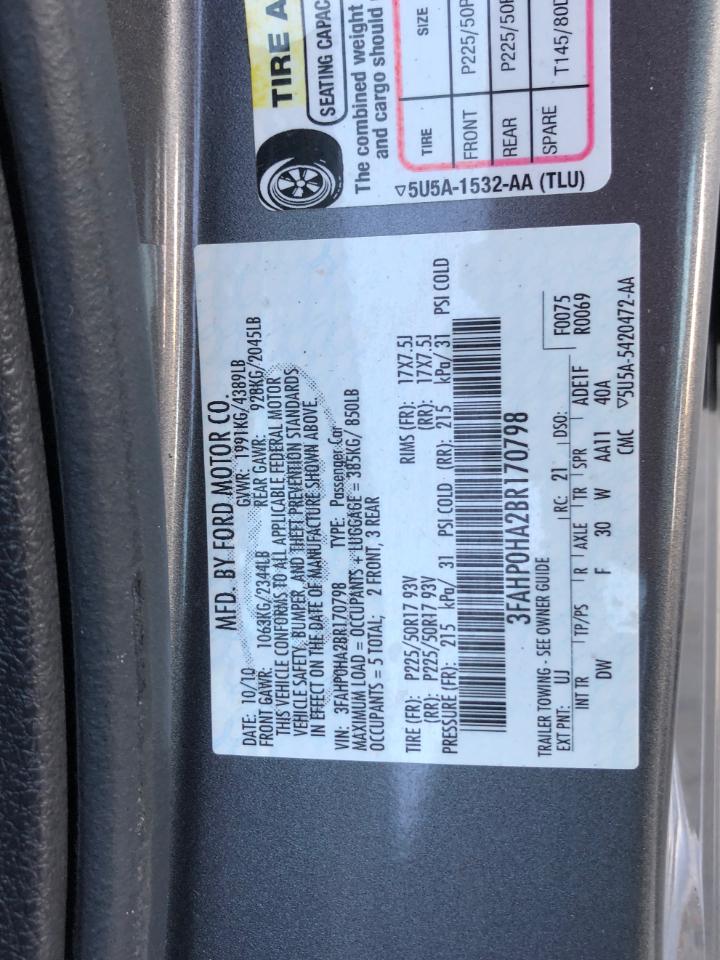 Ford Fusion 4dr Sdn SE FWD 2011
