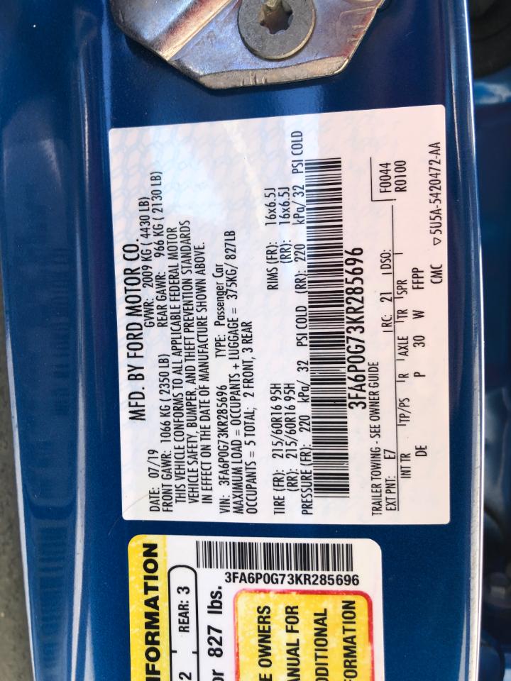 Ford Fusion S FWD 2019