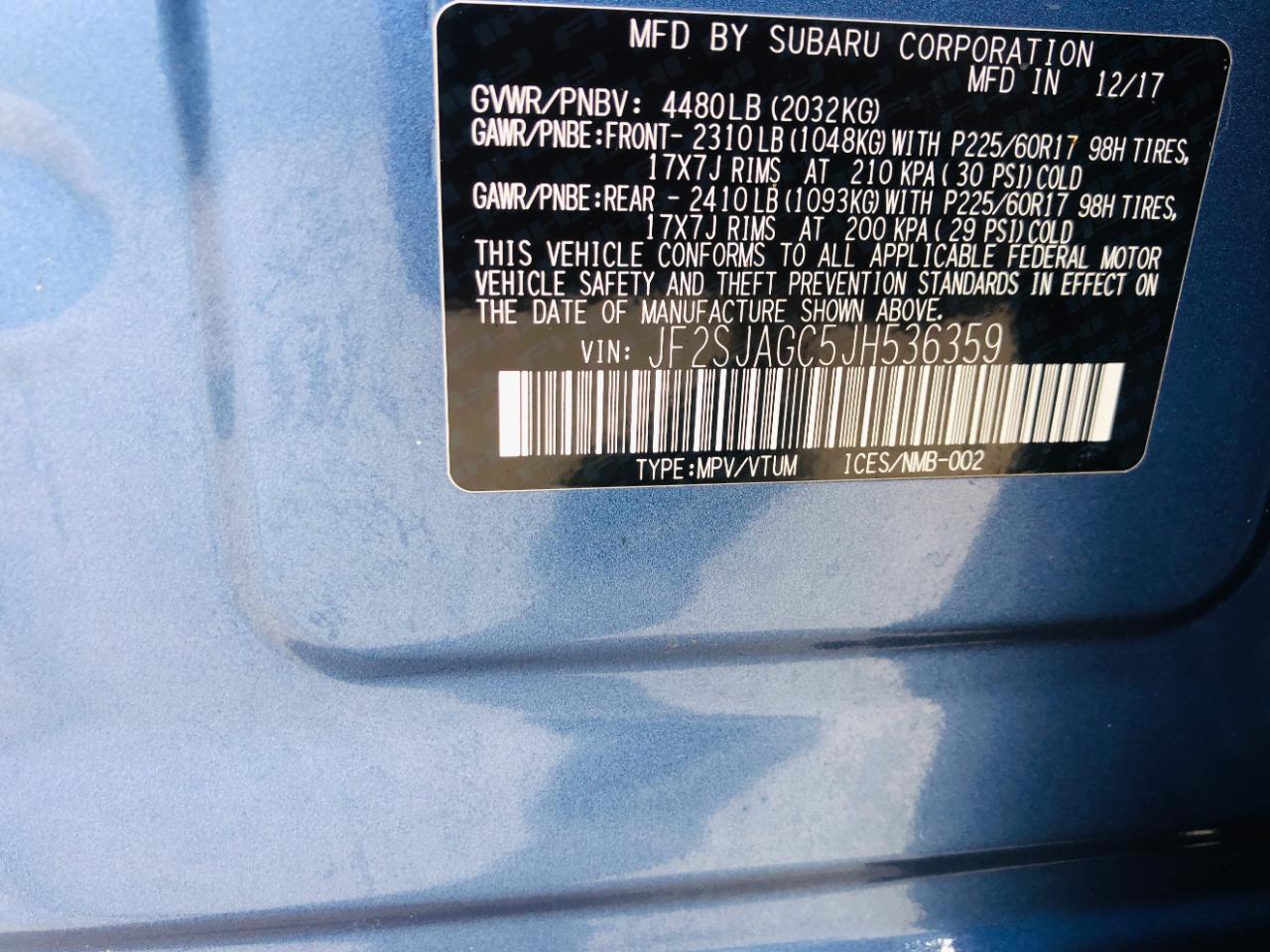 Subaru Forester 2.5i Premium CVT 2018