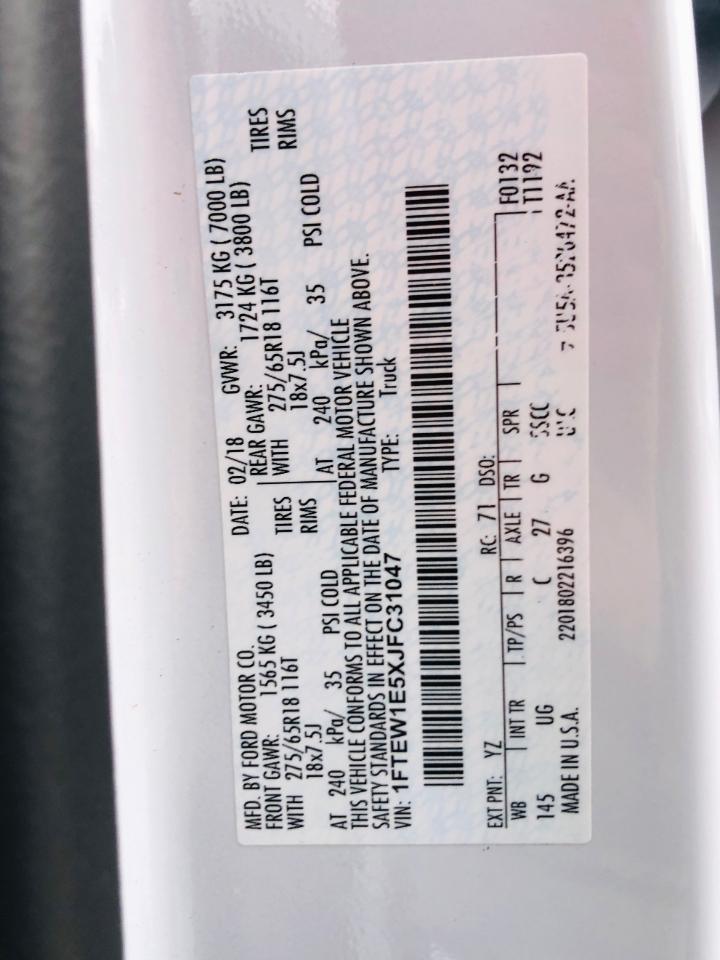 Ford F-150 4WD SuperCrew 139" XLT 2018