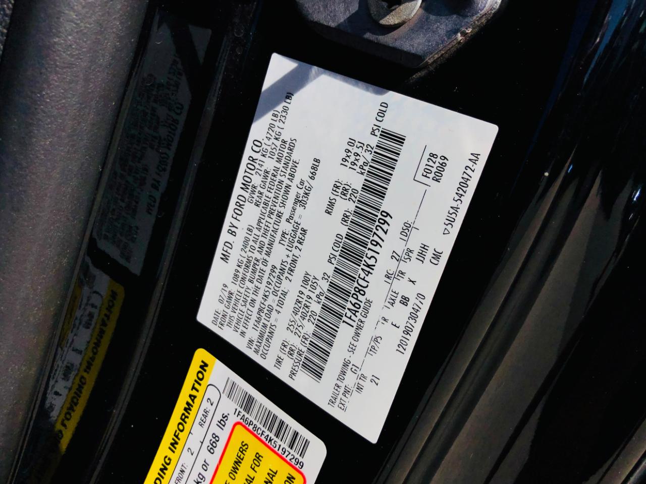 Ford Mustang GT Fastback 2019