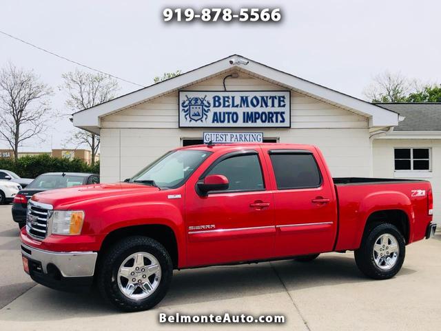 Red 2012 GMC Sierra 1500 SLE Crew Cab 4WD Pickup Truck Four-Wheel Drive Automatic