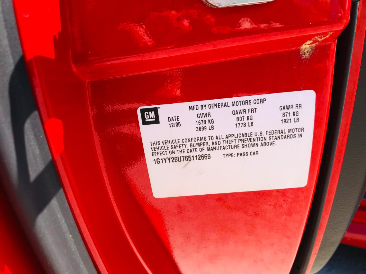 Chevrolet Corvette 2dr Cpe 2006