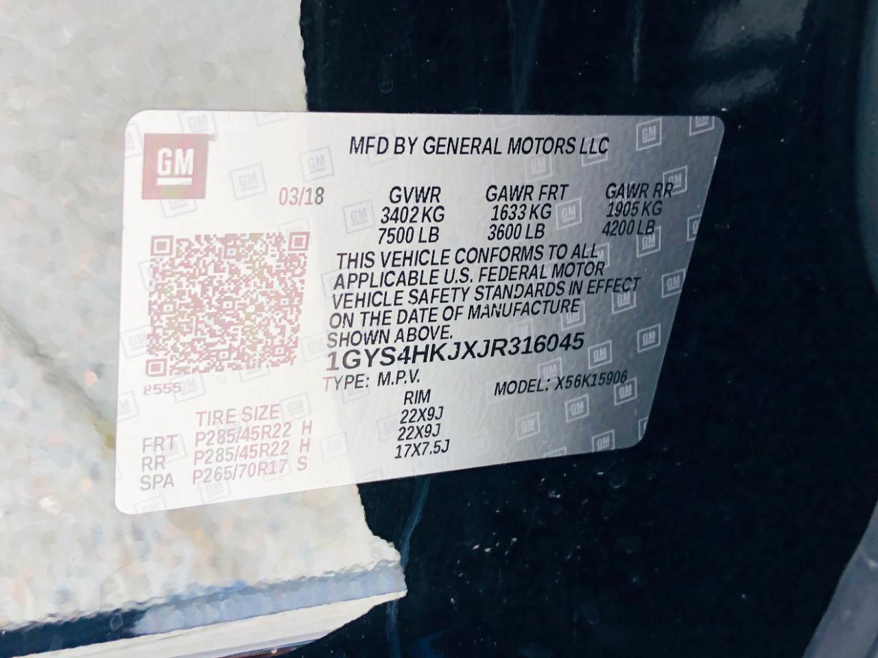 Cadillac Escalade ESV 4WD 4dr Luxury 2018