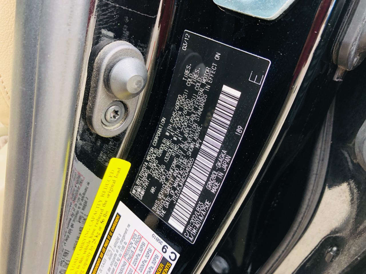 Toyota 4Runner RWD 4dr V6 Limited (Natl) 2012