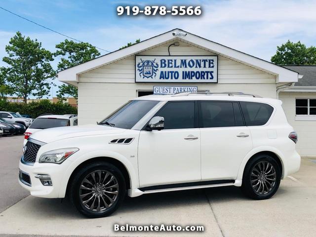 White 2015 INFINITI QX80 AWD SUV / Crossover All-Wheel Drive Automatic