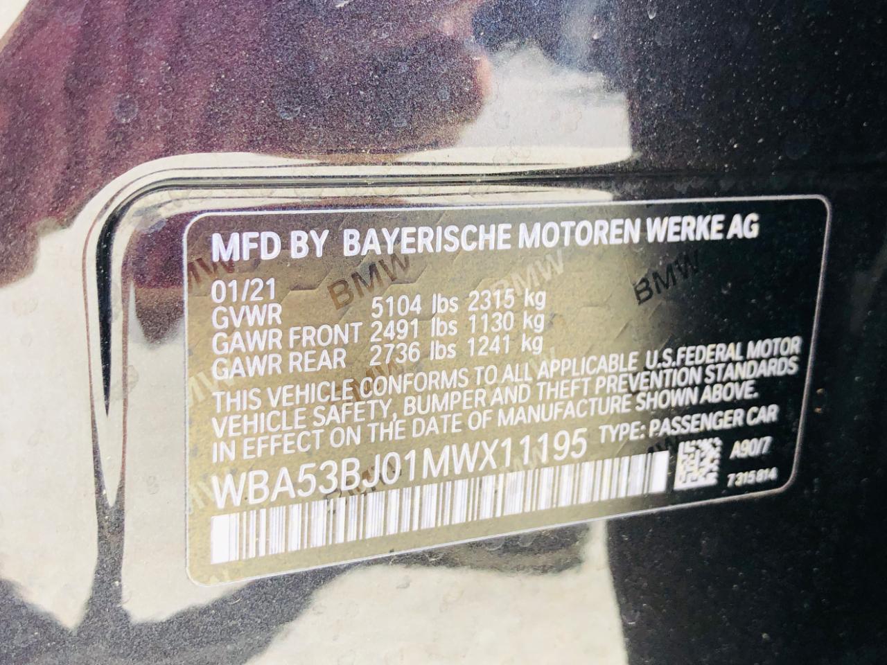 BMW 5 Series 540i Sedan 2021