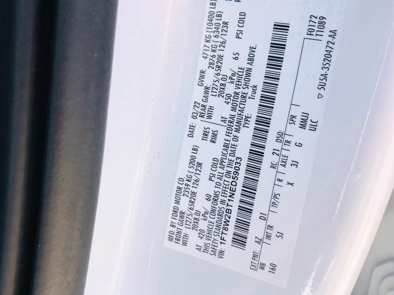 Ford Super Duty F-250 SRW 4WD Crew Cab 156" Lariat 2022