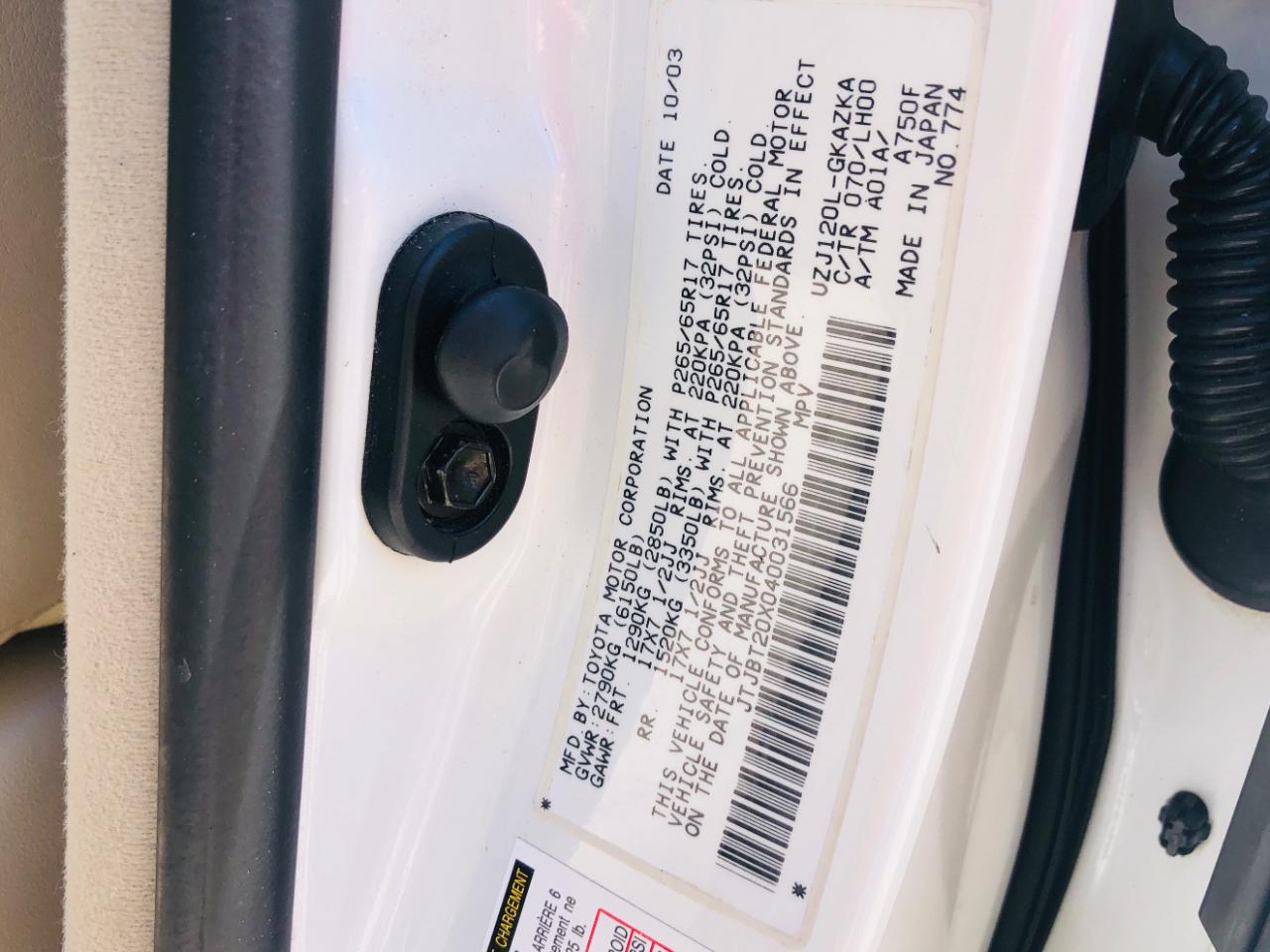 Lexus GX 470 4dr SUV 4WD 2004