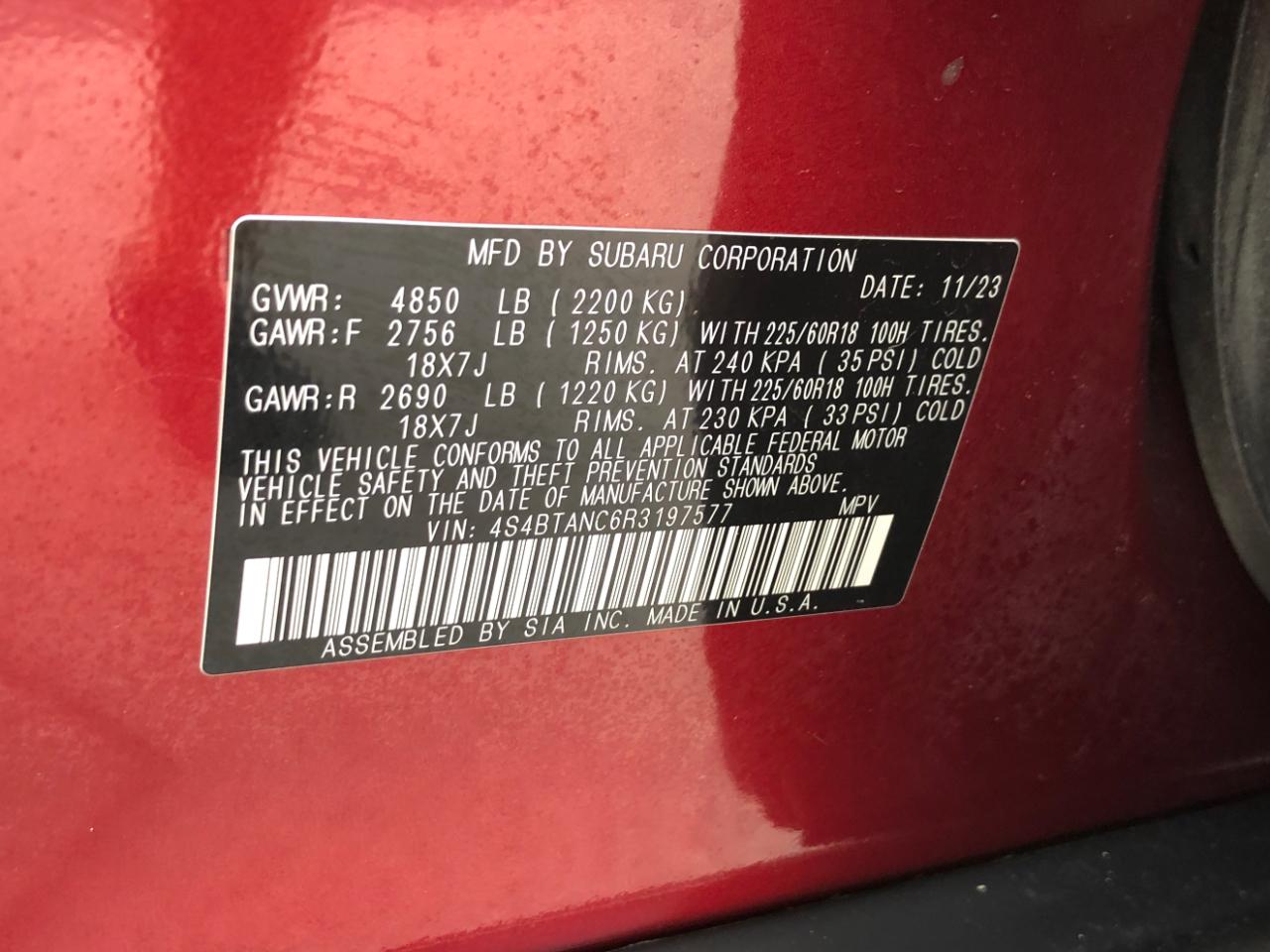 Subaru Outback Limited AWD 2024