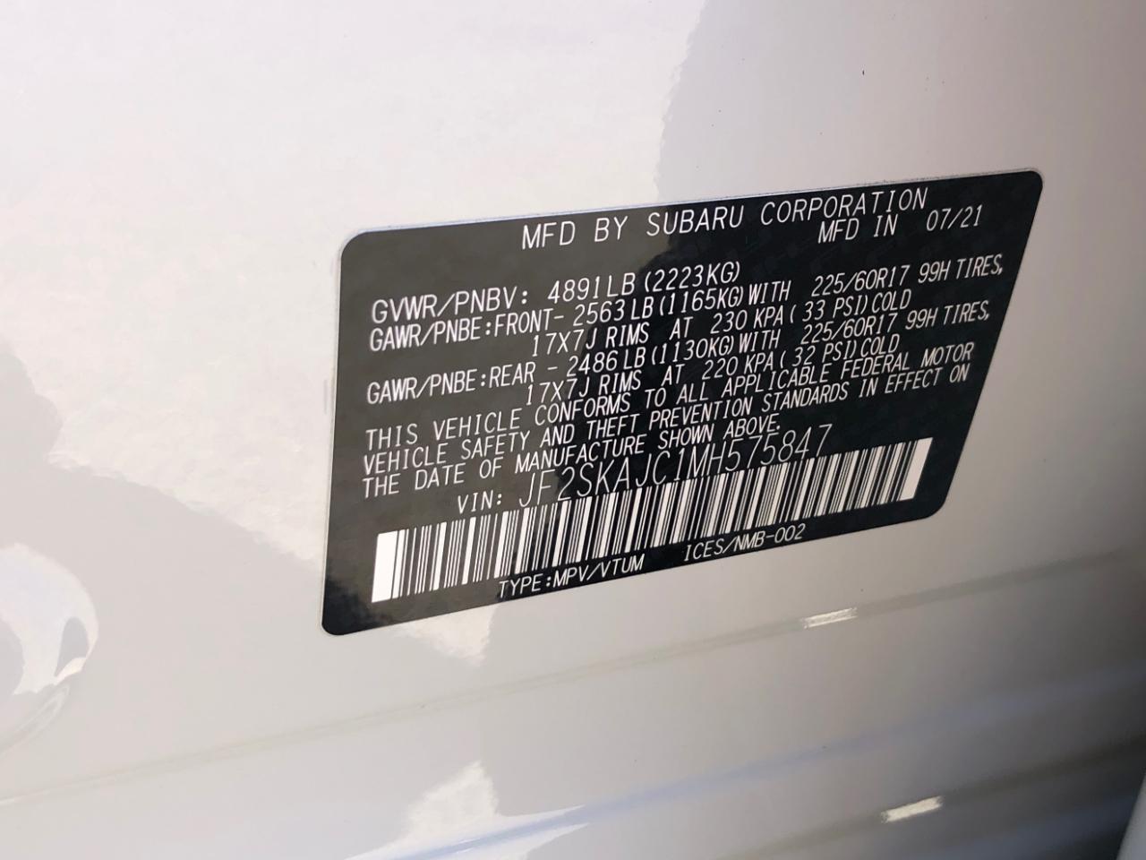 Subaru Forester Premium CVT 2021