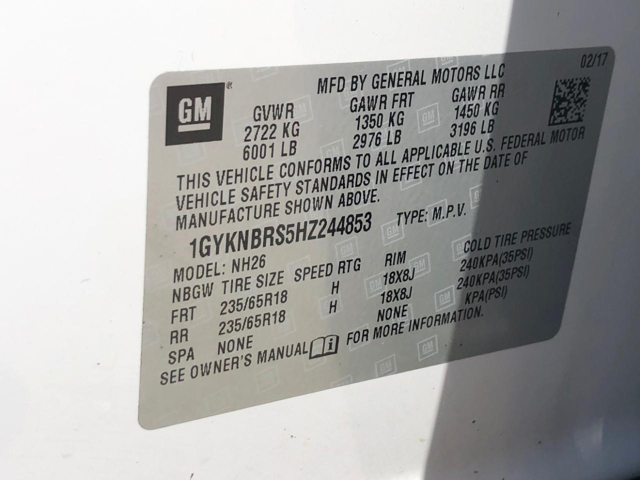 Cadillac XT5 FWD 4dr Luxury 2017