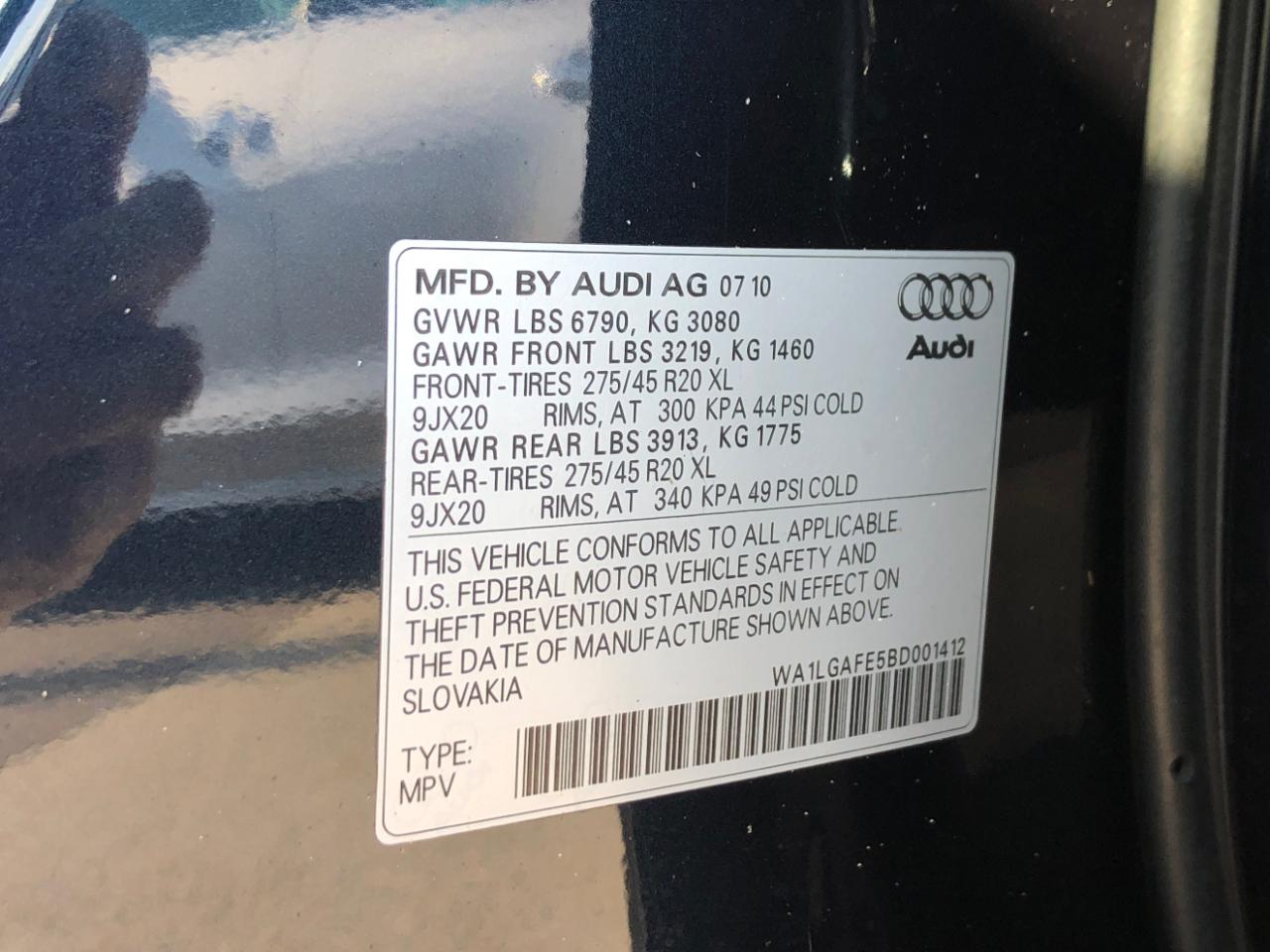 Audi Q7 quattro 4dr 3.0T Premium Plus 2011