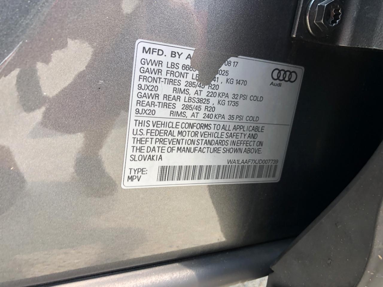Audi Q7 3.0 TFSI Premium Plus 2018
