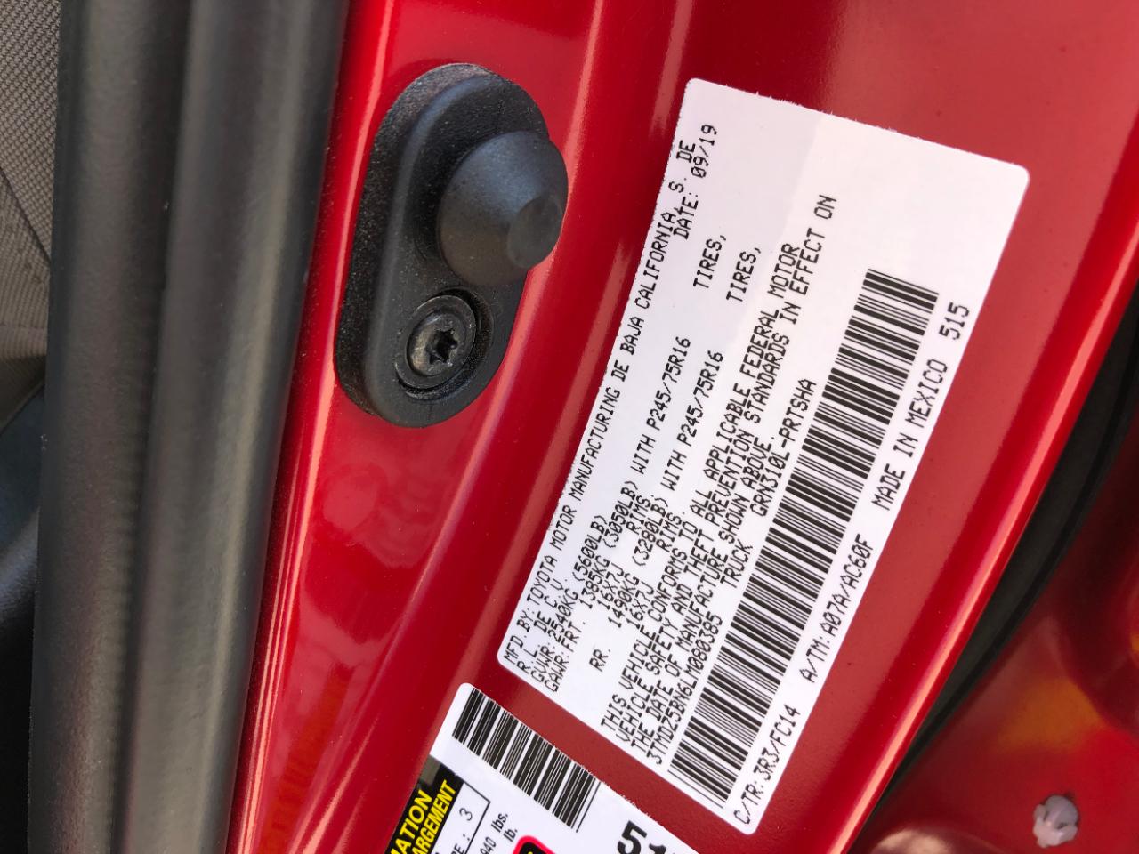 Toyota Tacoma 4WD SR5 Double Cab 6' Bed V6 AT (Natl) 2020