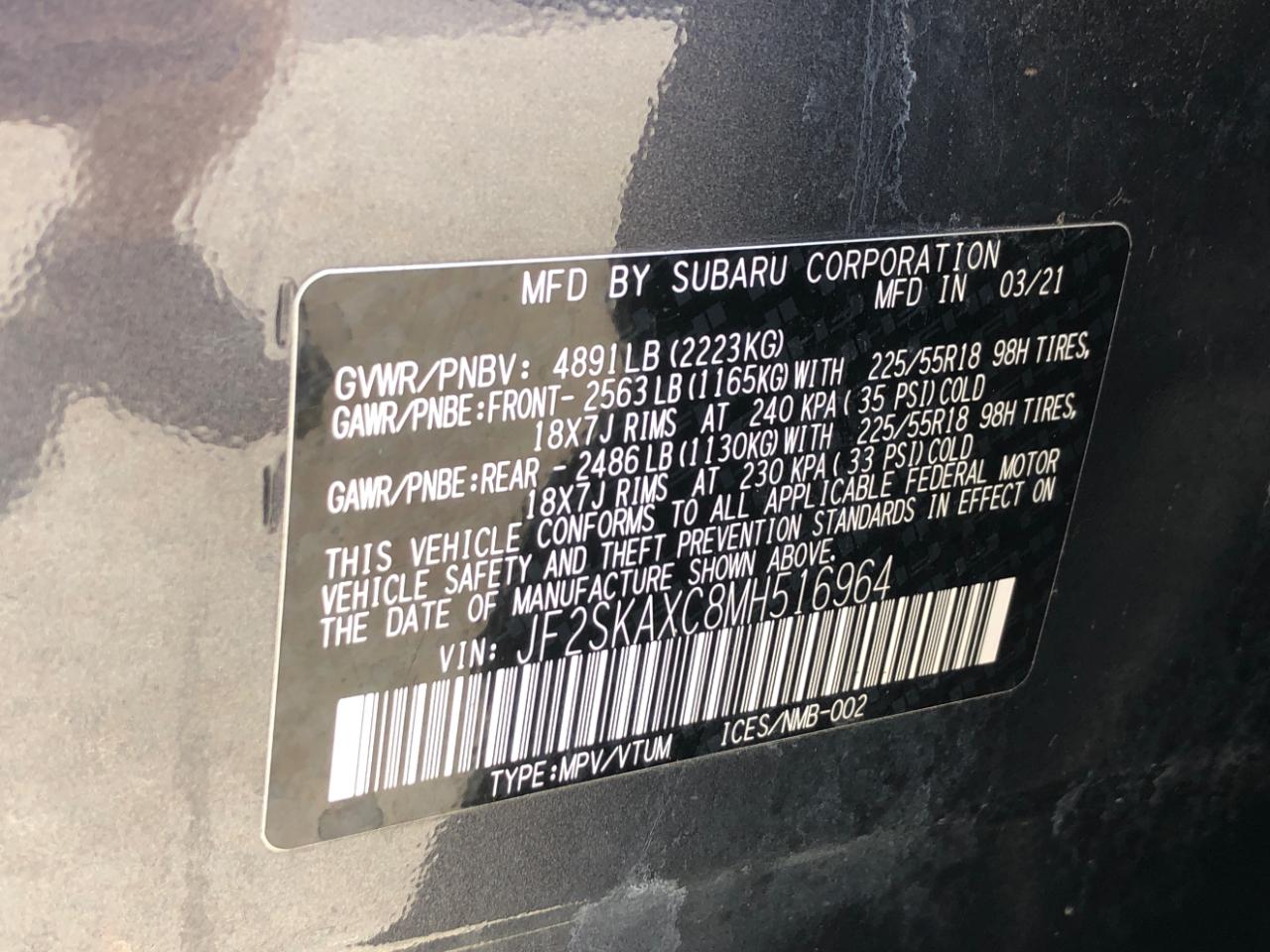 Subaru Forester Touring CVT 2021