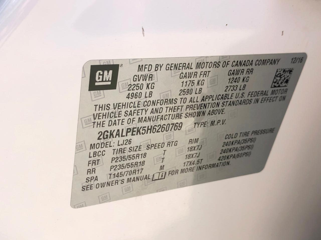 GMC Terrain FWD 4dr SLT 2017