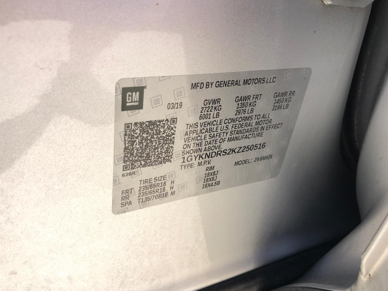 Cadillac XT5 AWD 4dr Luxury 2019