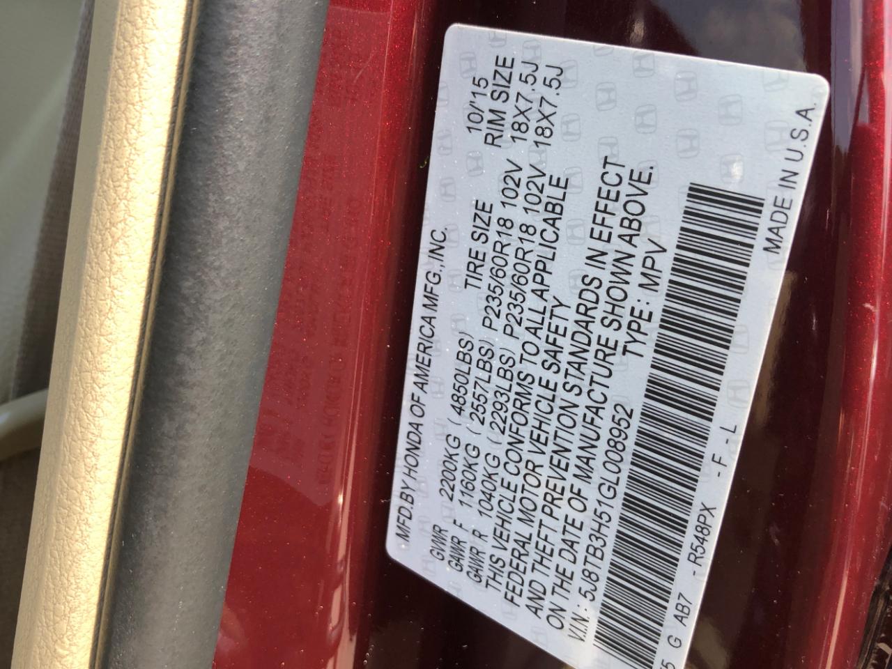 Acura RDX FWD 4dr Tech/AcuraWatch Plus Pkg 2016