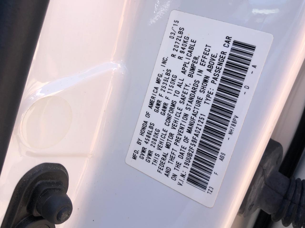 Acura TLX 4dr Sdn FWD V6 Tech 2015