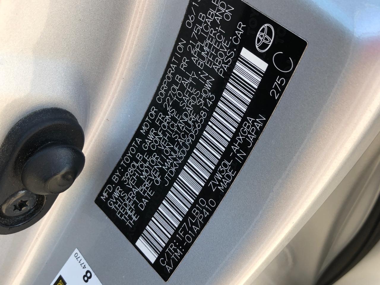 Toyota Prius 5dr HB Persona (Natl) 2013