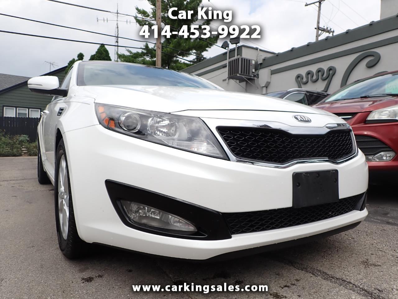 White 2013 Kia Optima Sedan Front-Wheel Drive Automatic