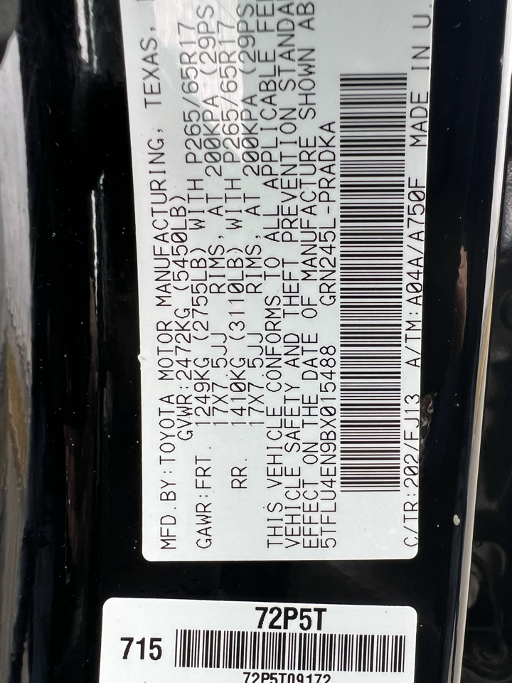 Toyota Tacoma TRD Sport Dbl Cab 4WD V6 at 2011